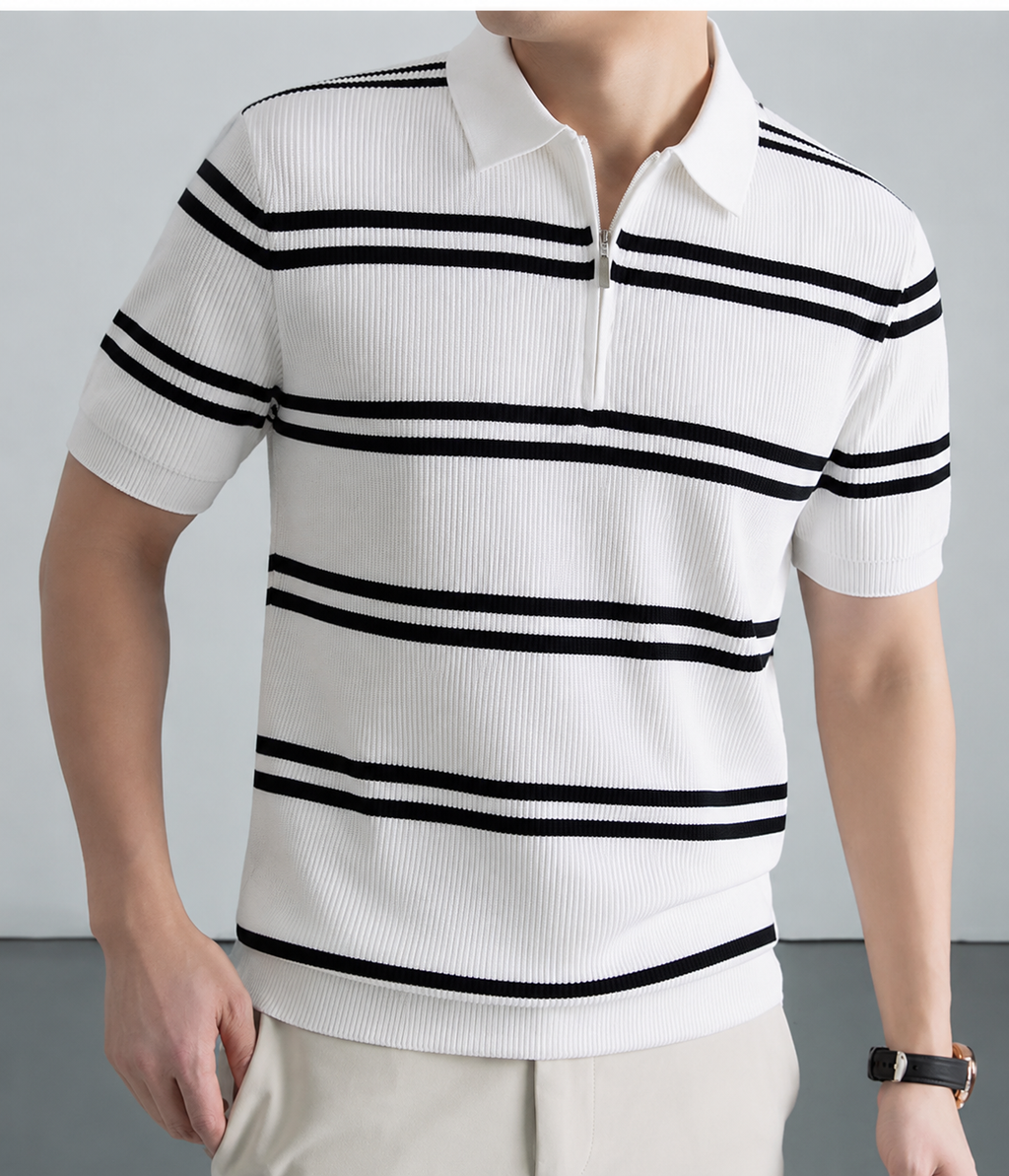Ivory Harbor Ribbed Crest Polo