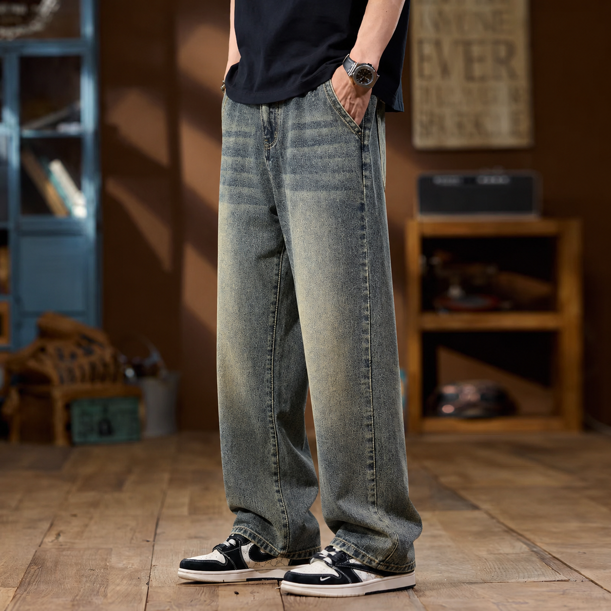 Ashveil Drift Wide-Leg Denim