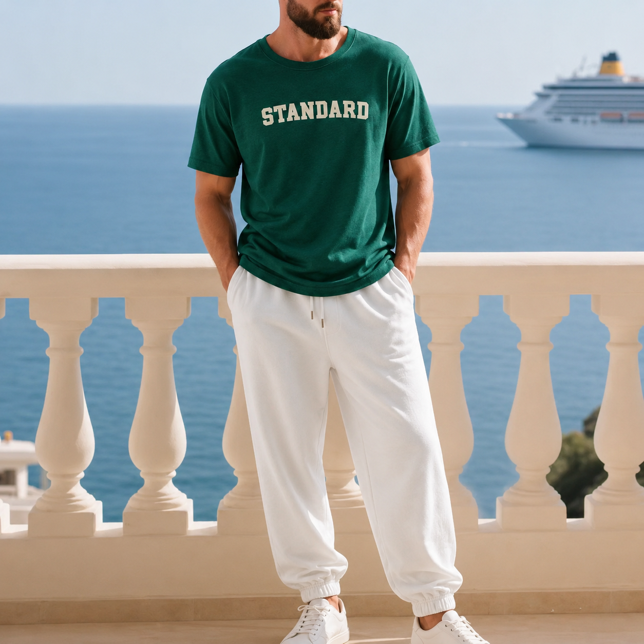 Shadow Standard Luxe Tee & Linen Trouser Set