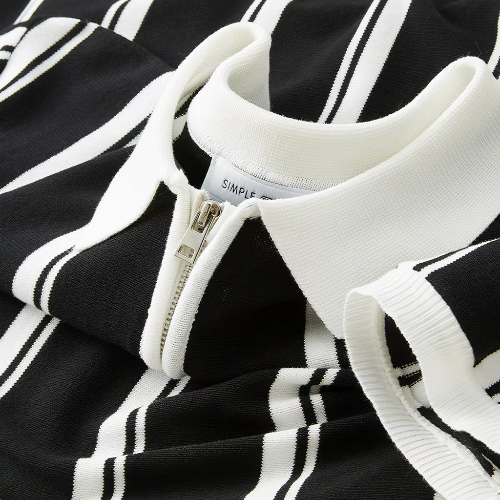 Midnight Riviera Zip Polo