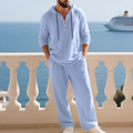 Coastal Breeze Linen Lounge Set