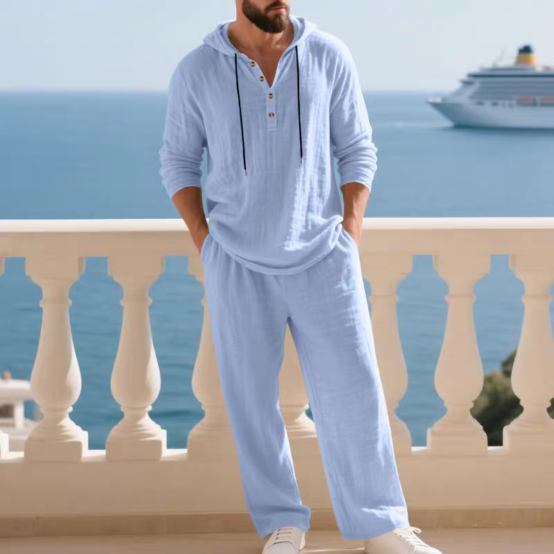 Coastal Breeze Linen Lounge Set