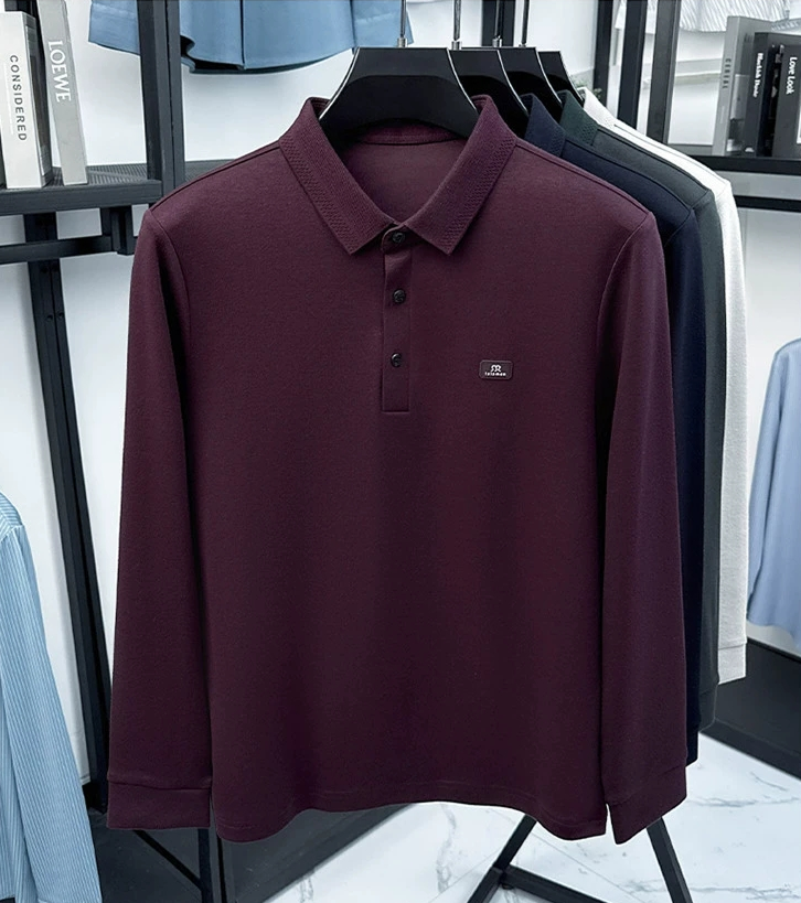Bordeaux Ember Luxe Polo T-Shirt