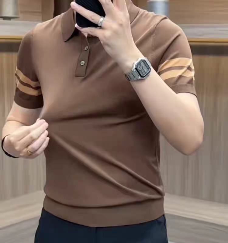 Old Money Arcstripe Knit Polo