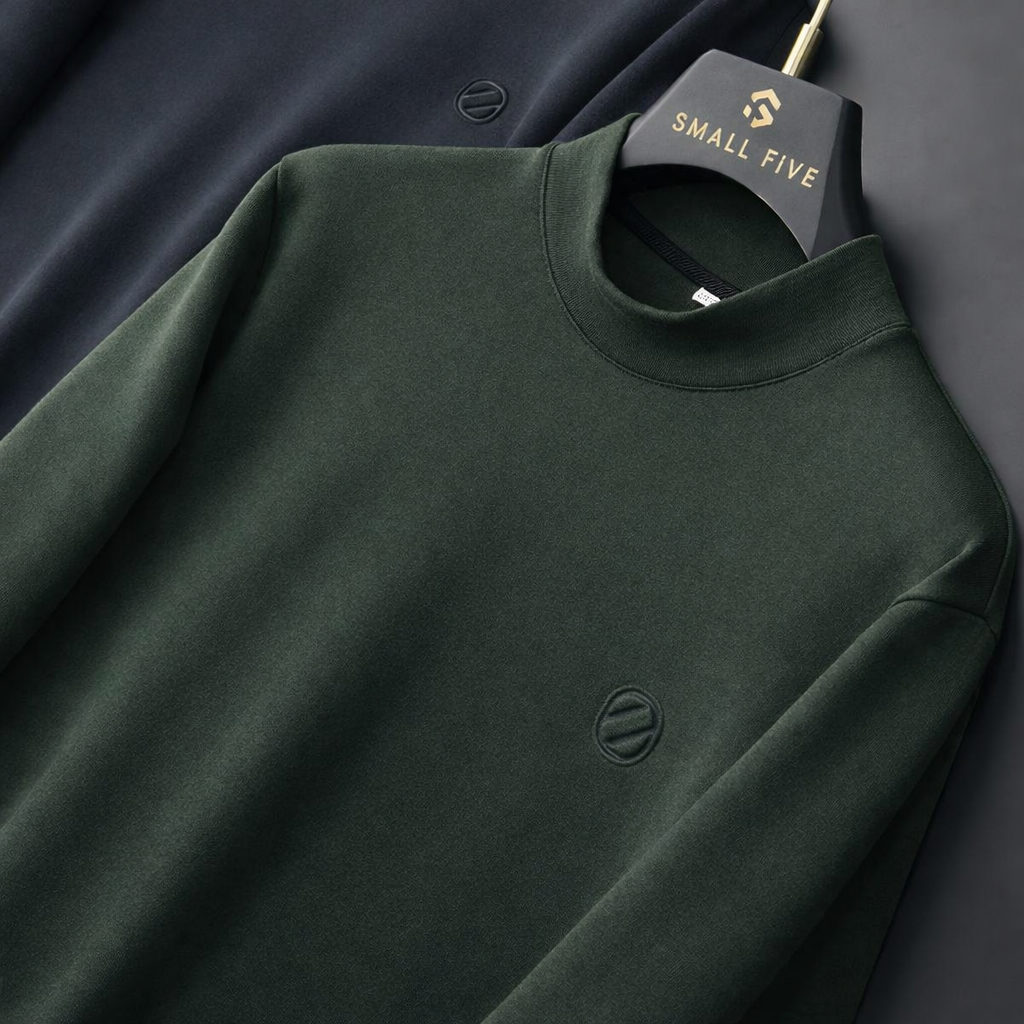 Midnight Crest Knit Pullover