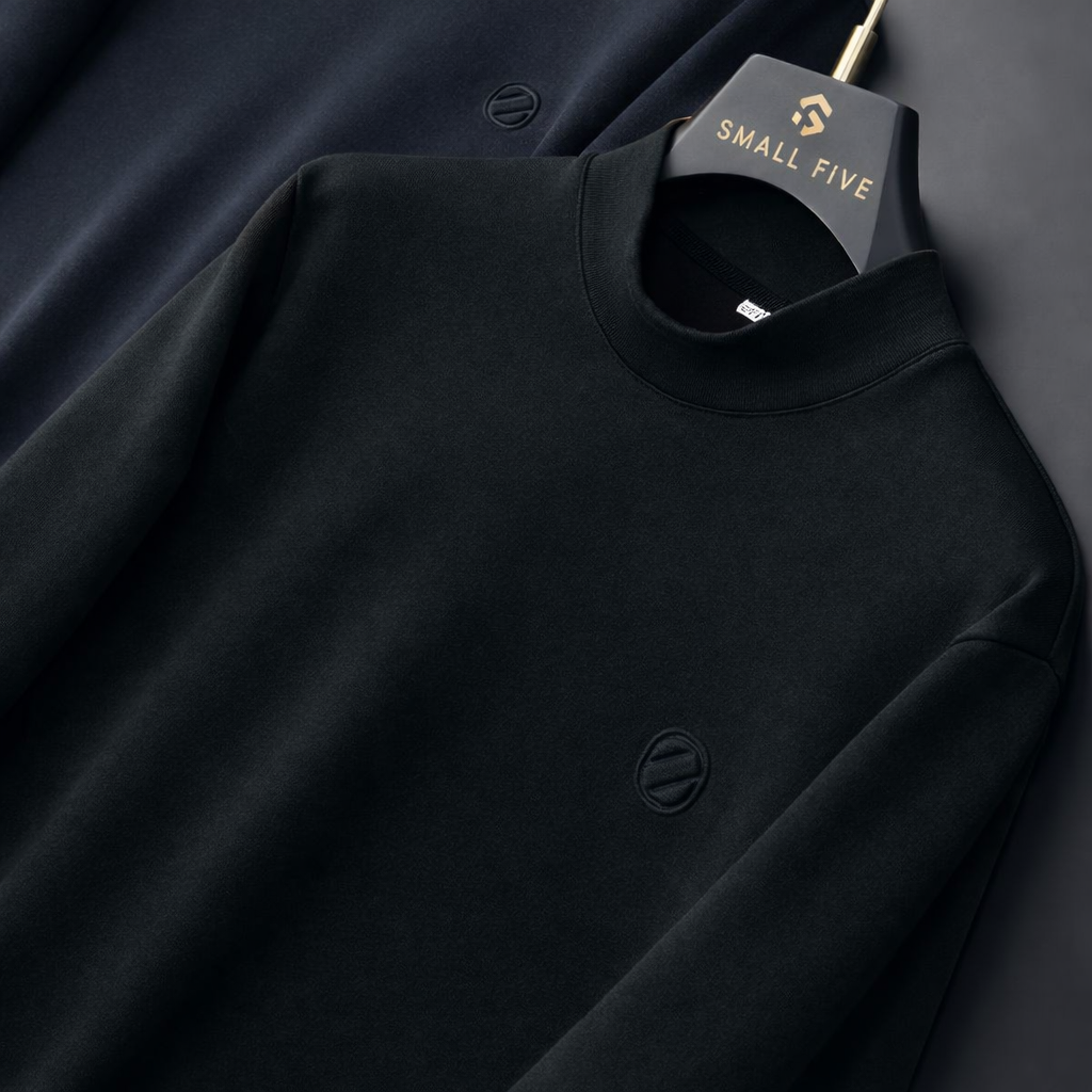 Midnight Crest Knit Pullover
