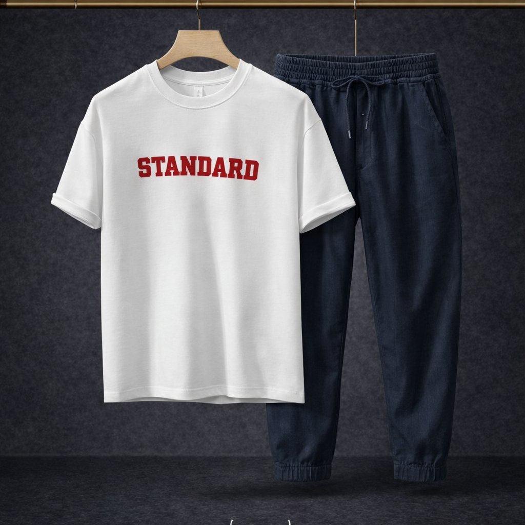 Shadow Standard Luxe Tee & Linen Trouser Set