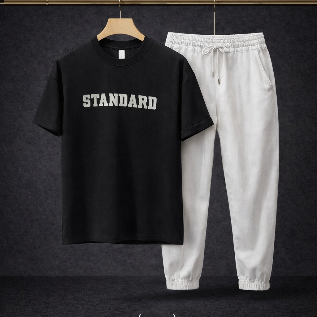 Shadow Standard Luxe Tee & Linen Trouser Set