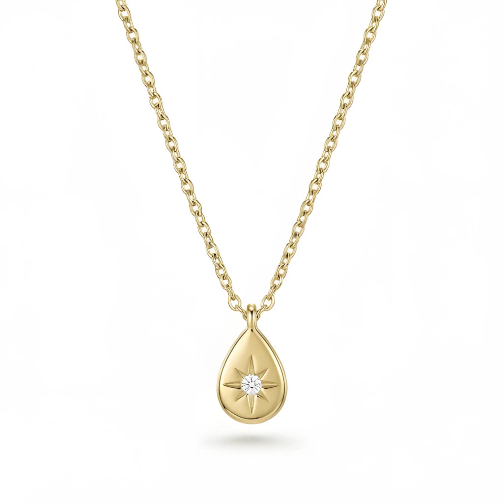 Stellar North Star Necklace – 18K PVD Gold Plated