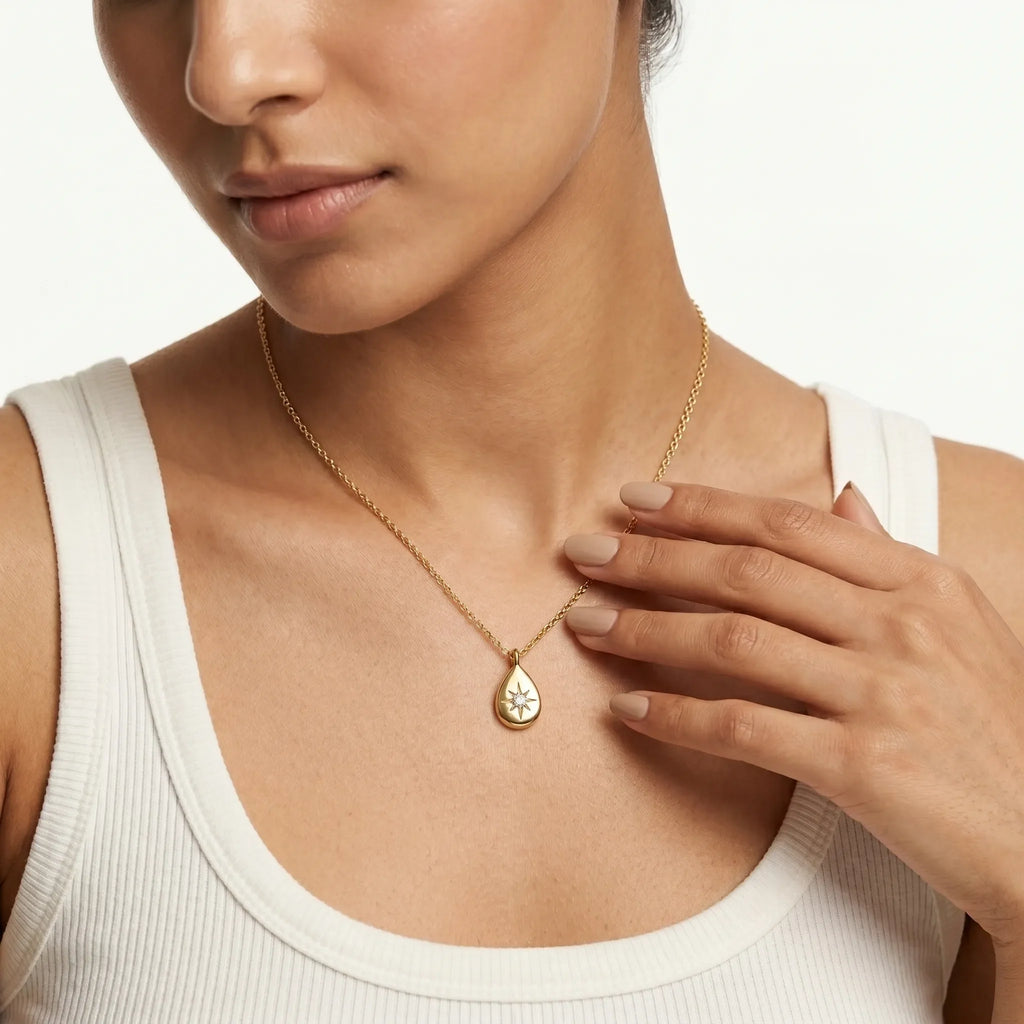 Stellar North Star Necklace – 18K PVD Gold Plated