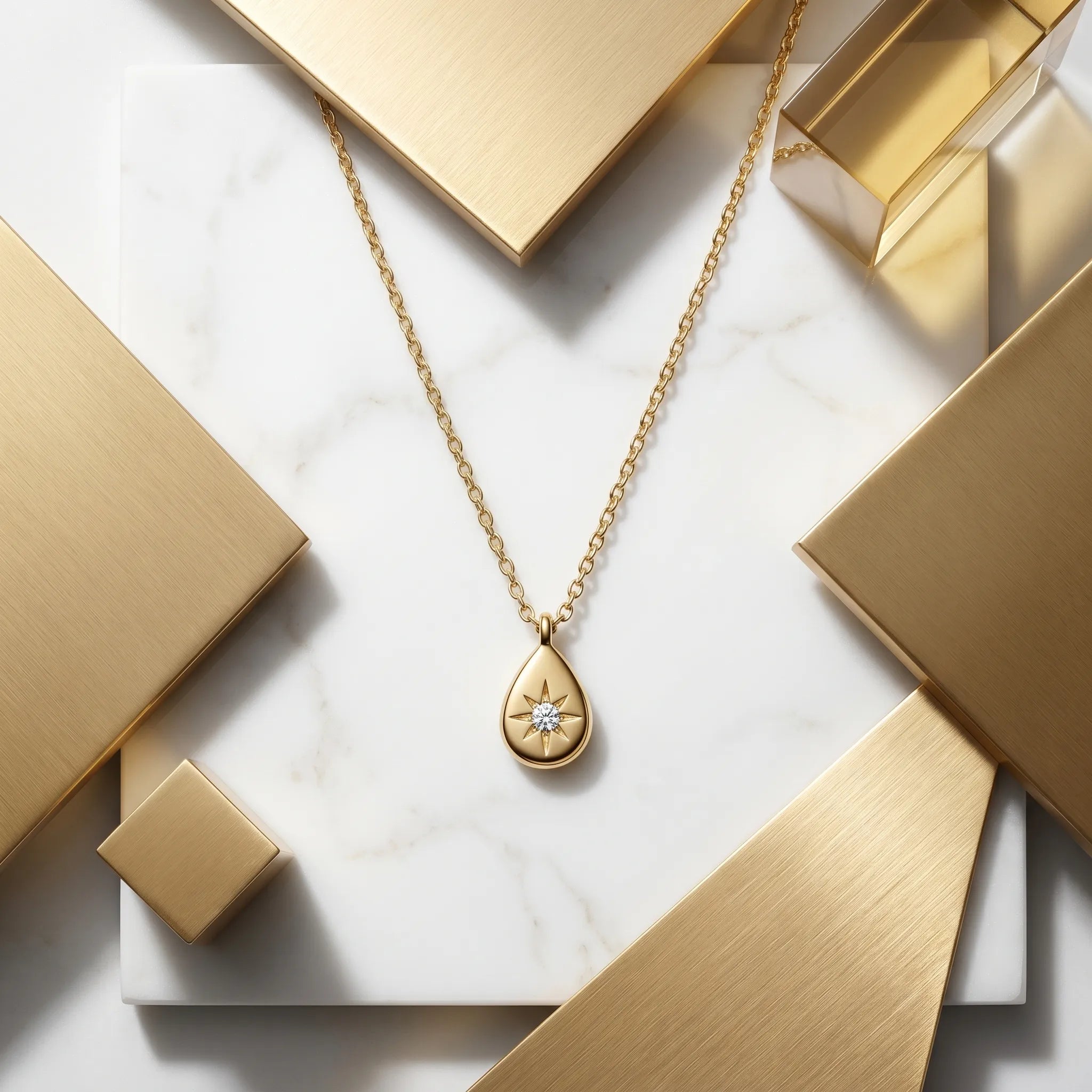 Stellar North Star Necklace – 18K PVD Gold Plated
